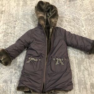 Lili reversible girls winter coat